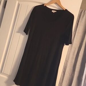 Simple, Soft, Black Cotton Dress